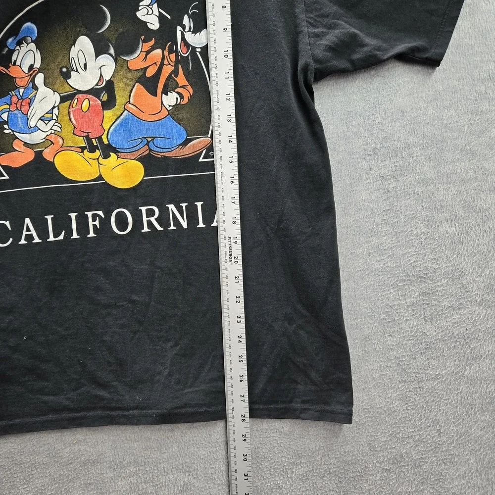 VINTAGE Mickey Unlimited By Velva Sheen Men XL Shirt Black California Disneyland